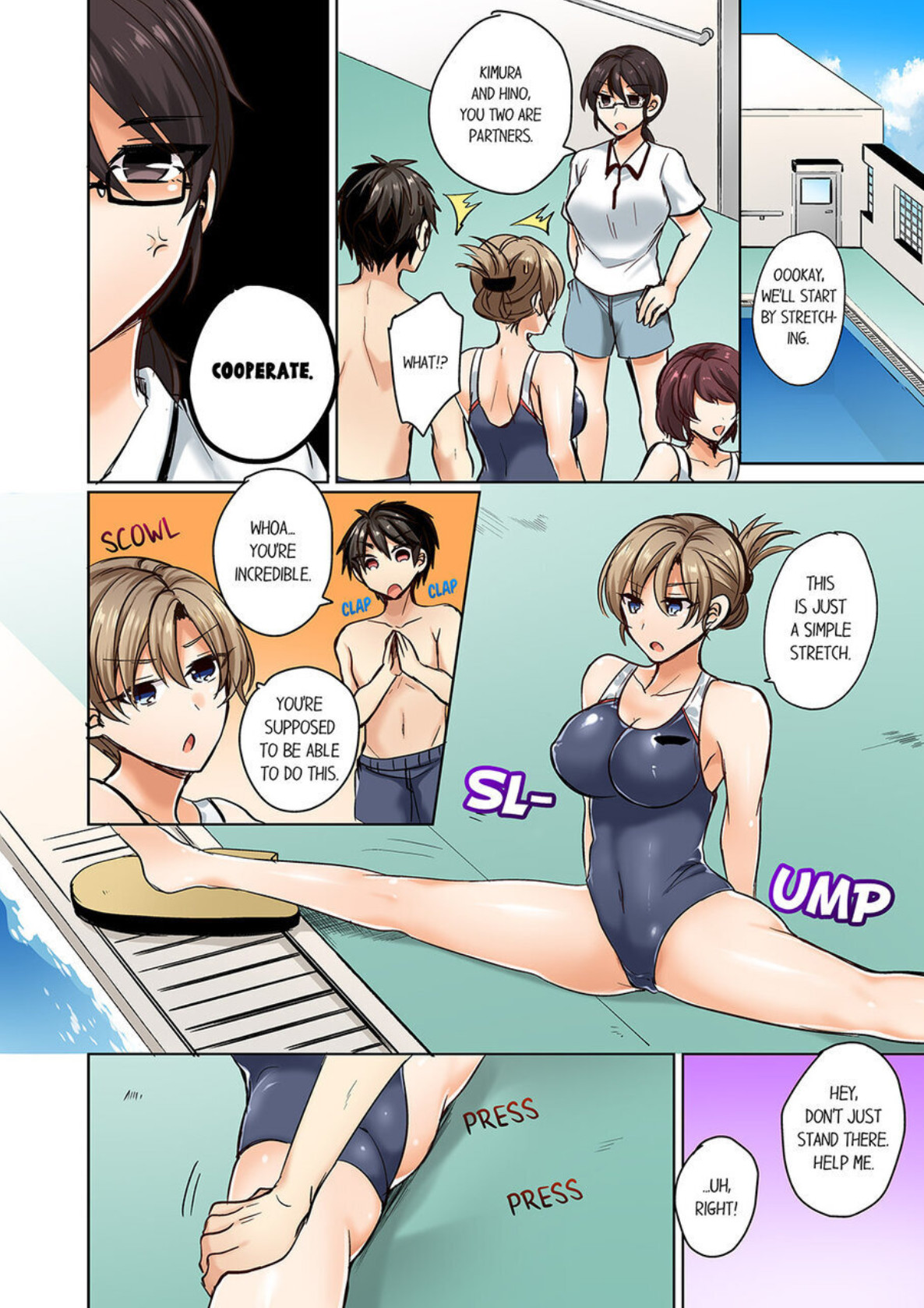 Hentai Manga Comic-My Swimsuit Slipped... And it went in!? A Mixed Synchronized Swimming Club with More Than Just Nip Slips in Store! ~ 1-Read-15